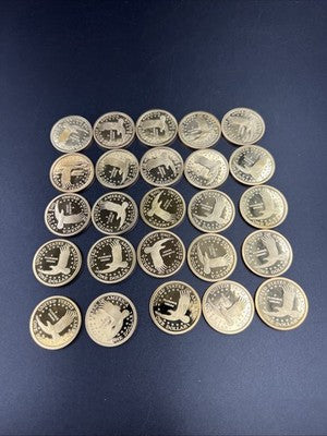 2008 S 25 Coin Proof Sacagawea Dollar Coin Roll