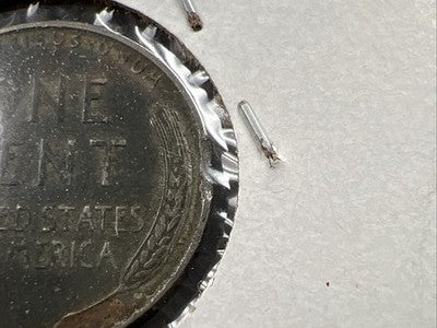 1943 P 1c Lincoln Wheat Cent Steel penny Clipped Planchet error