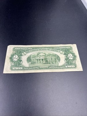 1928 G $2 Two Dollar Legal Tender United States Red Seal Note CH VG Circ #669