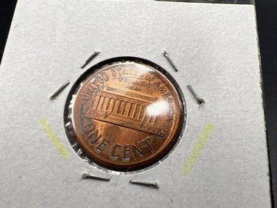 1989 P 1c Lincoln Memorial Cent Centered Broadstrike Error Coin Choice BU UNC