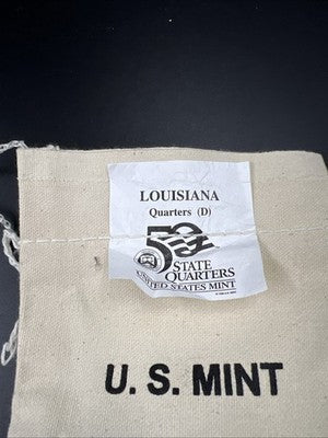 U.S. Mint Bag of 100 2002 D Louisiana State Statehood Quarters BU UNC