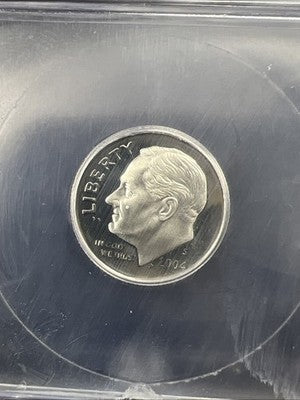 2004 S Silver Proof Rooseveltl Dime Coin PR70 ICG