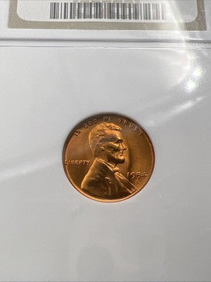 1954 S 1c Lincoln Wheat Cent Penny MS67 Red Gem BU UNC #081