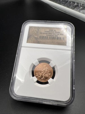 2009 1c Lincoln Formative Years Commemorative Cent Coin MS66 NGC #488
