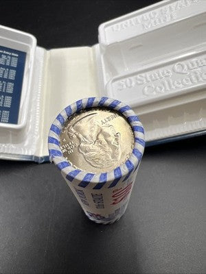 US Mint Certified 2001 P New York State Statehood 40 Coin BU Quarter Roll