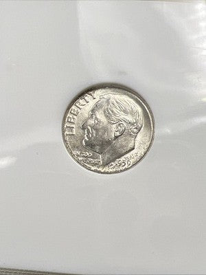 1959 D 10c NGC FA 00 Sample Slab OFH Old Fat Holder Roosevelt Silver Dime