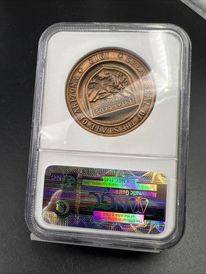 1963 Arizona Centennial Bronze Medal NGC MS66 RB