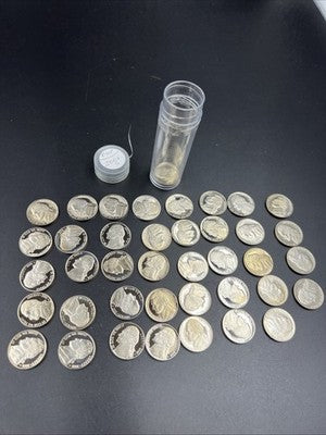 2001 S 5c Proof Jefferson Nickel 40 Coin Roll Choice Proof