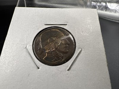 Hobo Buffalo Nickel Coin Modern Carving SKU#F