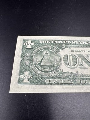 1969 $1 One Dollar FRN Federal Reserve Note UNC #807