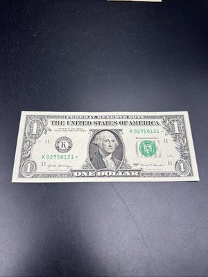 2017 * Star $1 FRN Federal Reserve Note CH AU #121