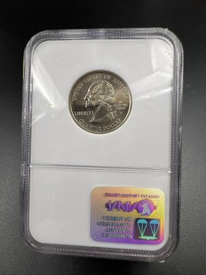 2001 P Vermont Statehood Quarter NGC MS65 W #086