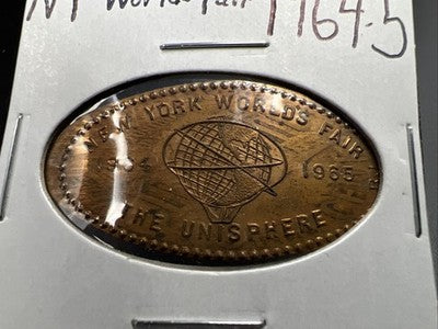 1964-5 New York World's Fair Elongated Cent The Unisphere BU UNC RB