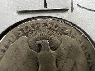 1950 P 25c Washington Silver Quarter Coin AG Circ DDR Double Die Reverse SK#a