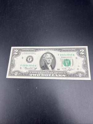1976 $2 FRN Bicentennial Federal Reserve Note Choice Unc #540 Atlanta District