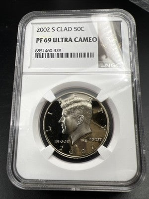 2002 S 50c Kennedy Proof 50c Copper Nickel Half Dollar NGC 33 Club PF69 UCAM #29