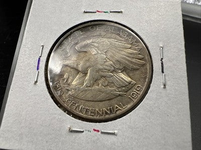 1921 50c Alabama Classic Commemorative Silver Half Dollar Coin XF EF Extra Fine