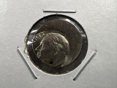 40% off Center Roosevelt Dime Error Coin UNC