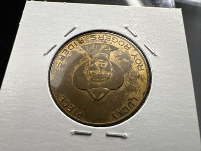 Roy Rogers Riders Lucky Piece Horse Trigger Good Luck Forever Token XF / AU