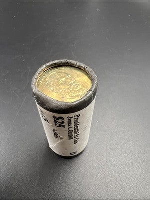 2011 D James Garfield Presidential Dollar US Mint BU Roll 25 Coins