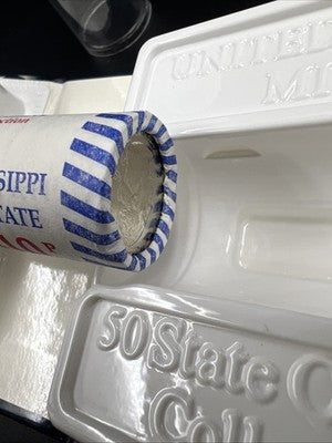 US Mint Certified 2002 P Mississippi State Statehood Quarter Roll BU UNC