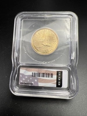 2006 P $1 Sacagawea Brass Dollar Coin ICG MS67 + Plus graded