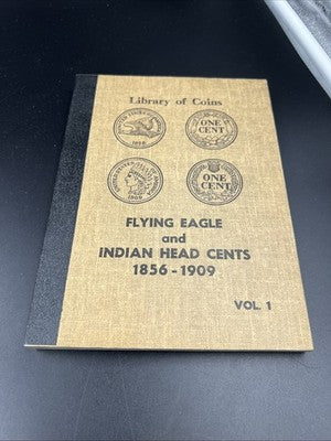 Library of Coins Flying Eagle and Indian Cents Used Coin Album EMPTY