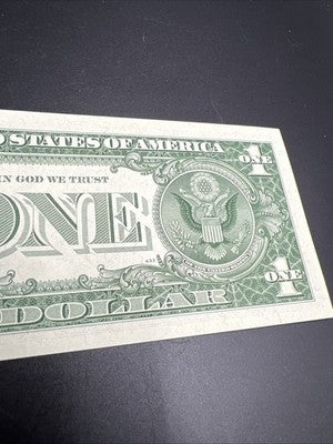 1957 B $1 One Dollar Blue Seal Silver Certificate UNC Unc #40