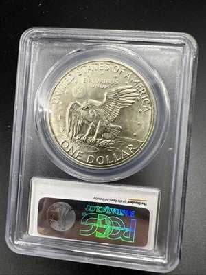 PCGS Certified Gem BU 1972 S $1 Ike Eisenhower 40% Silver Dollar Coin MS66 #755