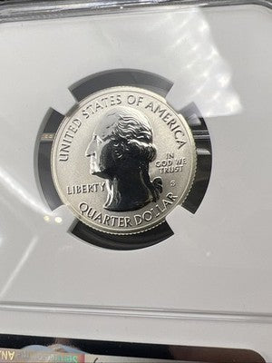 2018 S ATB Voyaguers Reverse Proof Silver Quarter NGC Everhart PF70 25c
