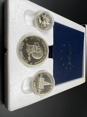 1776 - 1976 S US Mint Silver Proof Bicentennial 3 Coin Set BU 40% Silver SK#a