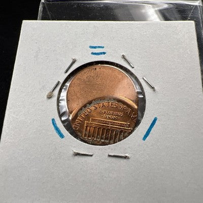 1988 1c Lincoln Memorial Cent Penny 70% Off Center UNC SKU#AR