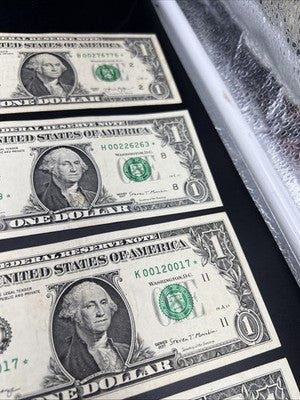 Lot of 5 2017 * Star FRN Federal Reserve Notes VG + Circ Conditions #903
