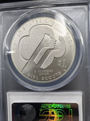 2013 W Girl Scouts Commemorative Silver Dollar Coin PCGS MS70 Gem BU