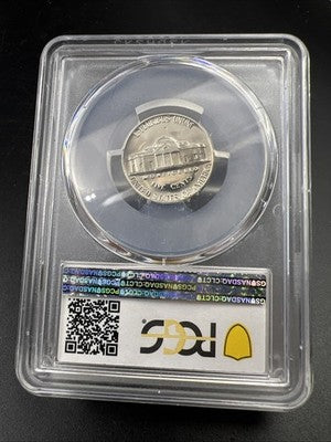 1965 5c Jefferson Nickel SMS SP66 PCGS #50 Reverse Struck Thru Error #50