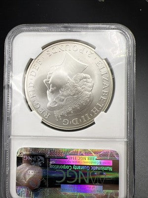 2011 Matte Britannia 1 Oz Silver Coin 1 of 2337 Struck Limited Edition NGC