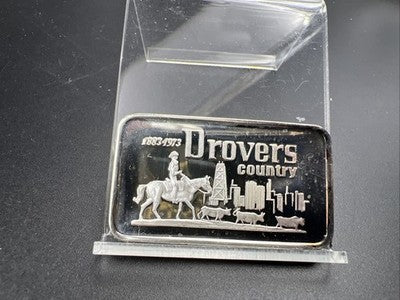 1973 Drovers Country 1 Oz Silver Art Bar