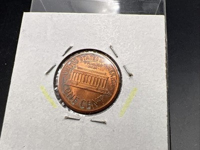 1989 P 1c Lincoln Memorial Cent Centered Broadstrike Error Coin Choice BU UNC