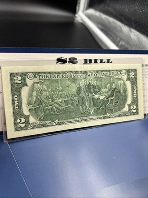 Independence Day Colorized Enhanced 2017 A 2 Two Dollar Federal Reserve Note #B