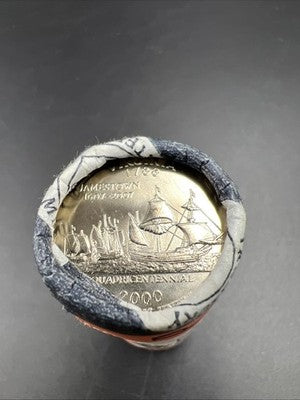 1 Unopened US Mint Unc Roll 2000 P Virginia Statehood Quarter OBW 40 coin