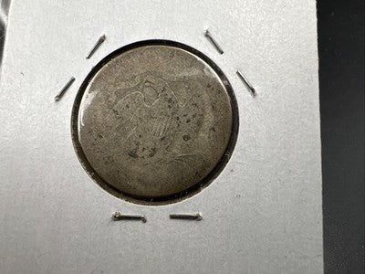 1876 25c Seated Liberty Silver Quarter Coin AG About Good Circulated #A