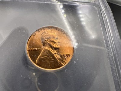 1955 S Lincoln Wheat Cent Penny Coin ICG MS67 RD #244