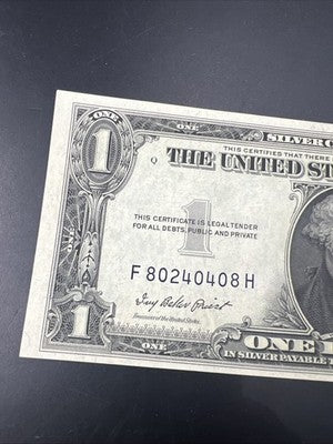 1935 E $1 One Dollar US Silver Certificate Blue Seal Choice UNC #408