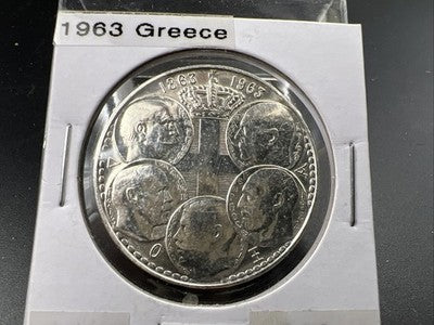 1963 Greece 30 Drachma 100th Anniversary Greek Royal Dynasty CH AU