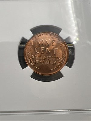 1955 P 1c Lincoln Wheat Cent Penny Coin NGC MS66 RD #005