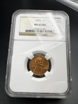 1979 P 1c Lincoln Memorial Cent Penny MS63 RD NGC #001