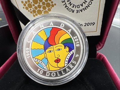 2019 1/2 Oz Silver Equality Coin Canada 10 Dollars Gem UNC Box & COA
