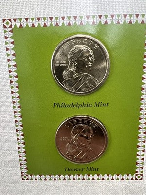 4 Coin Set 2011 Wampanoag 2012 Trade P & D Sacagawea Native Dollar Coins CH BU