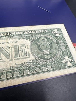 2017 $1 FRN Federal Reserve Note Lucky Serial Number 77718678 Very Circ