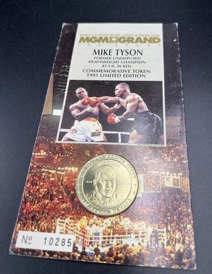 MGM Grand Mike Tyson Fight Commemorative Casino Gaming Token Uncirculated